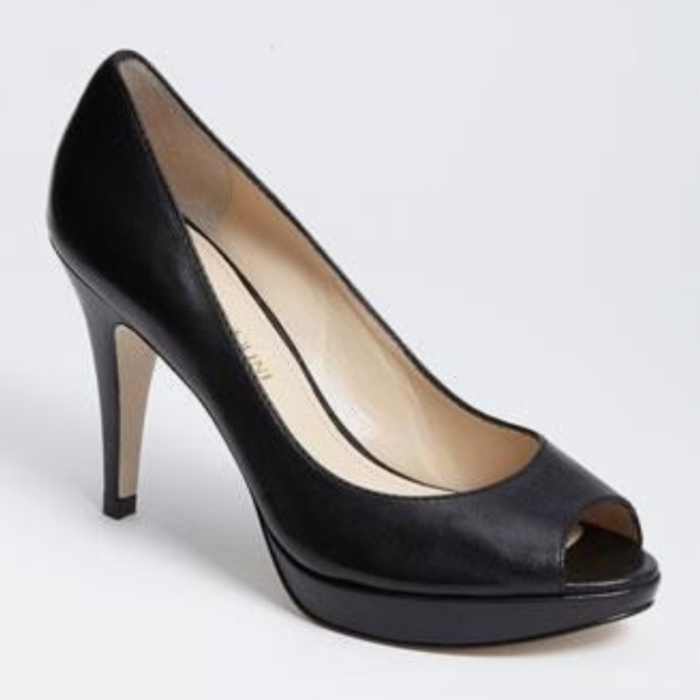 Enzo Angiolini 'Demario' Pump (Nordstrom Exclusive) Size 6.5 Wide Black Leather
